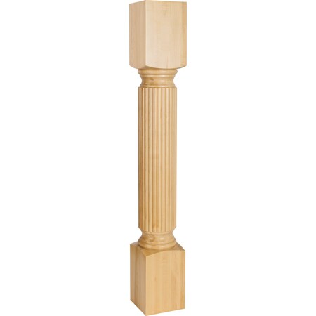 Hardware Resources 5" Wx5"Dx35-1/2"H White Birch Reed Post P20WB